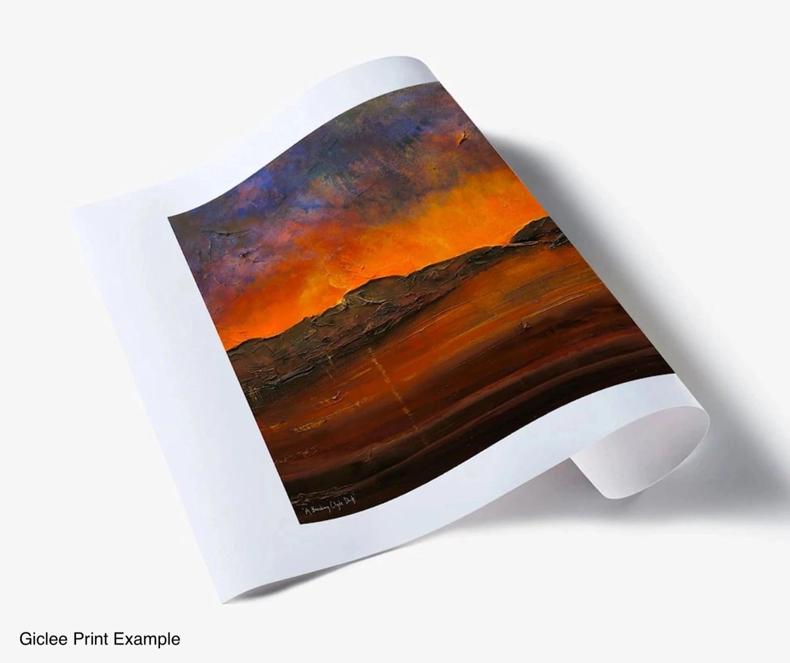 Glencoe Moonlit Snow-Panoramic Prints-Glencoe Art Gallery-Paintings, Prints, Homeware, Art Gifts From Scotland By Scottish Artist Kevin Hunter