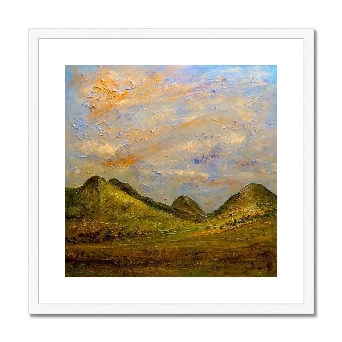 Glencoe Summer Painting | Framed &amp; Mounted Prints From Scotland