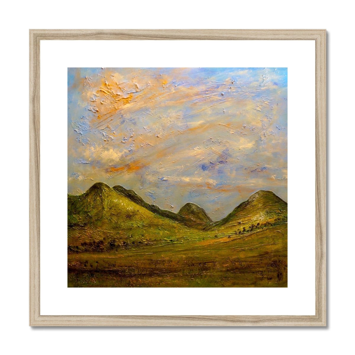 Glencoe Summer Painting | Framed & Mounted Prints From Scotland