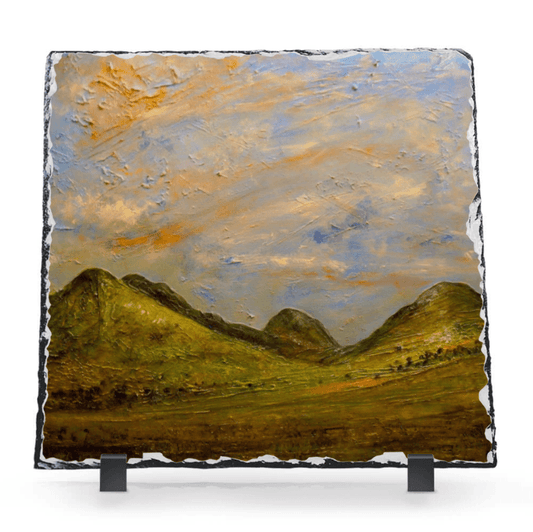 Glencoe Summer Scottish Slate Art | Scottish Art Gifts