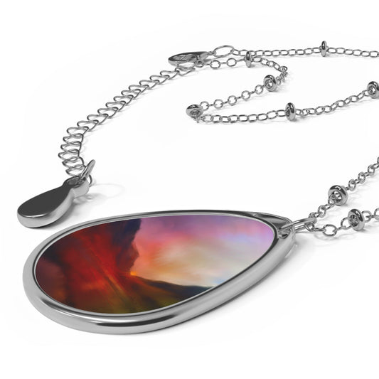 Glencoe Sunset Art Necklace | Scottish Art Gifts