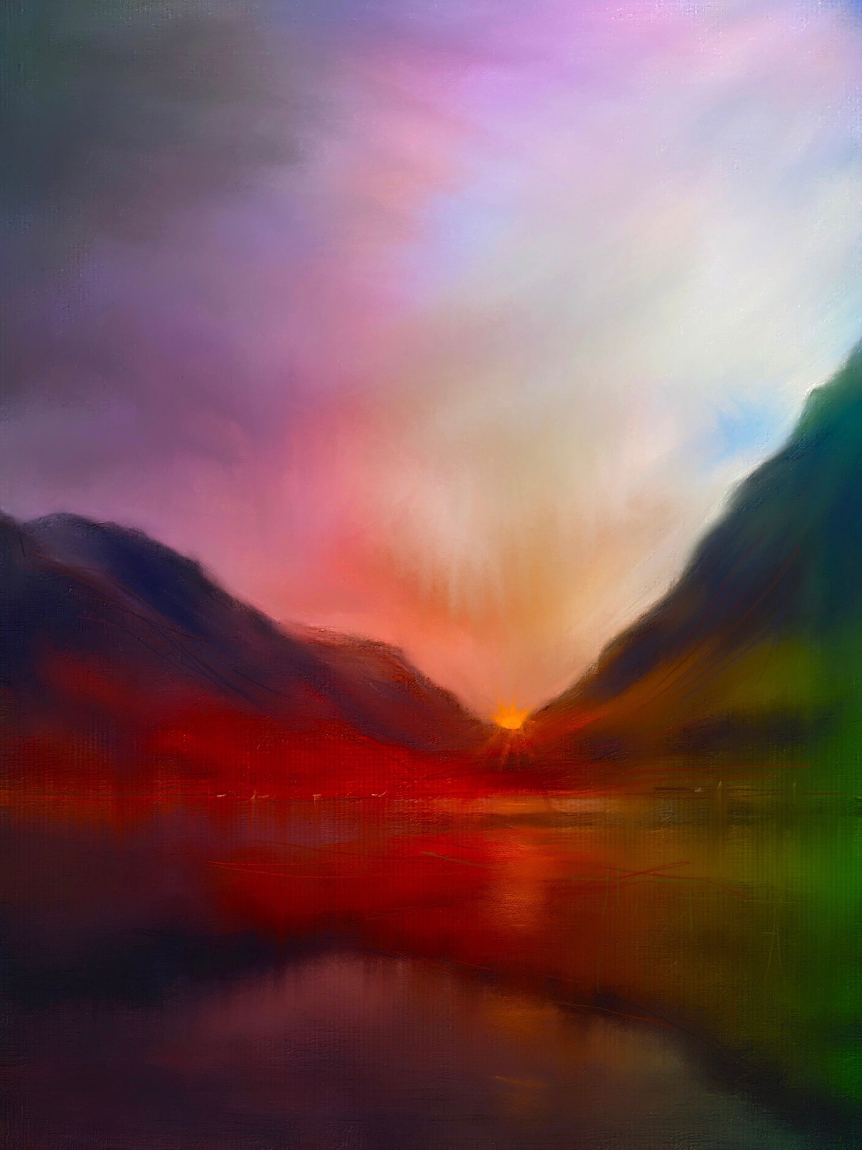 Glencoe Sunset Art Prints