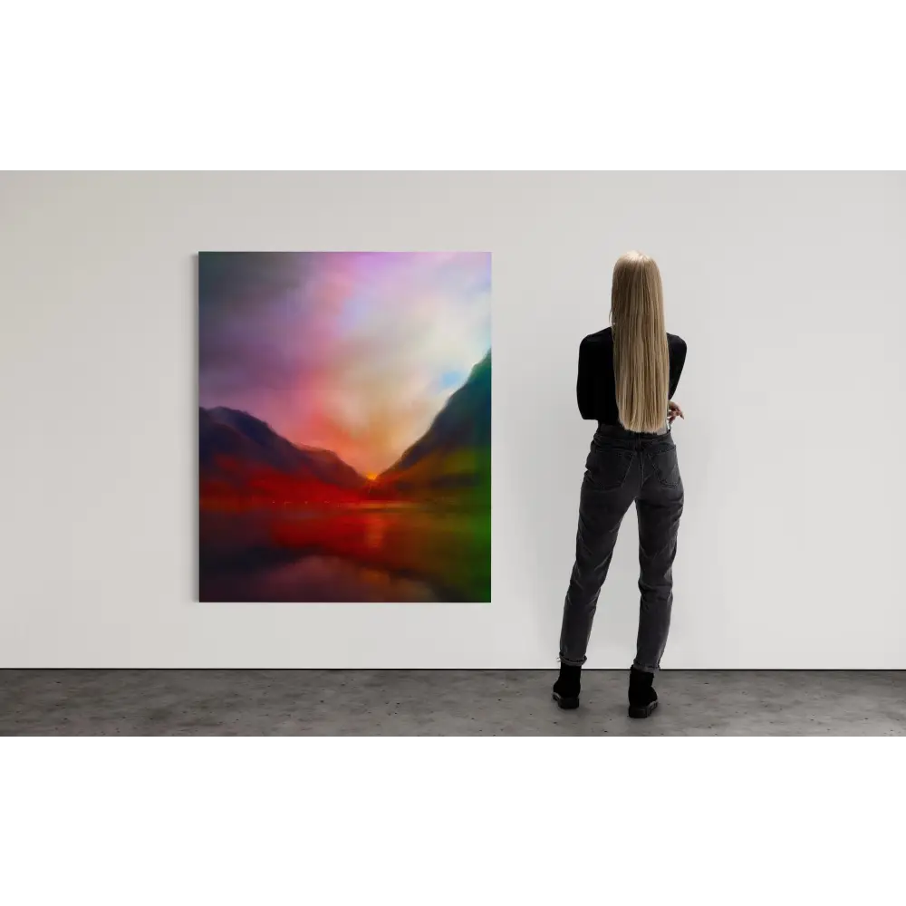 Glencoe Sunset Statement Interior Wall Art Canvas