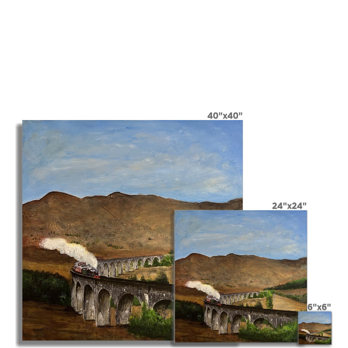 Glenfinnan Viaduct Prints | Scottish Highlands & Lowlands Art Gallery | Paintings, Prints, Homeware and Art Gifts From Scotland By Scottish Artist Kevin Hunter