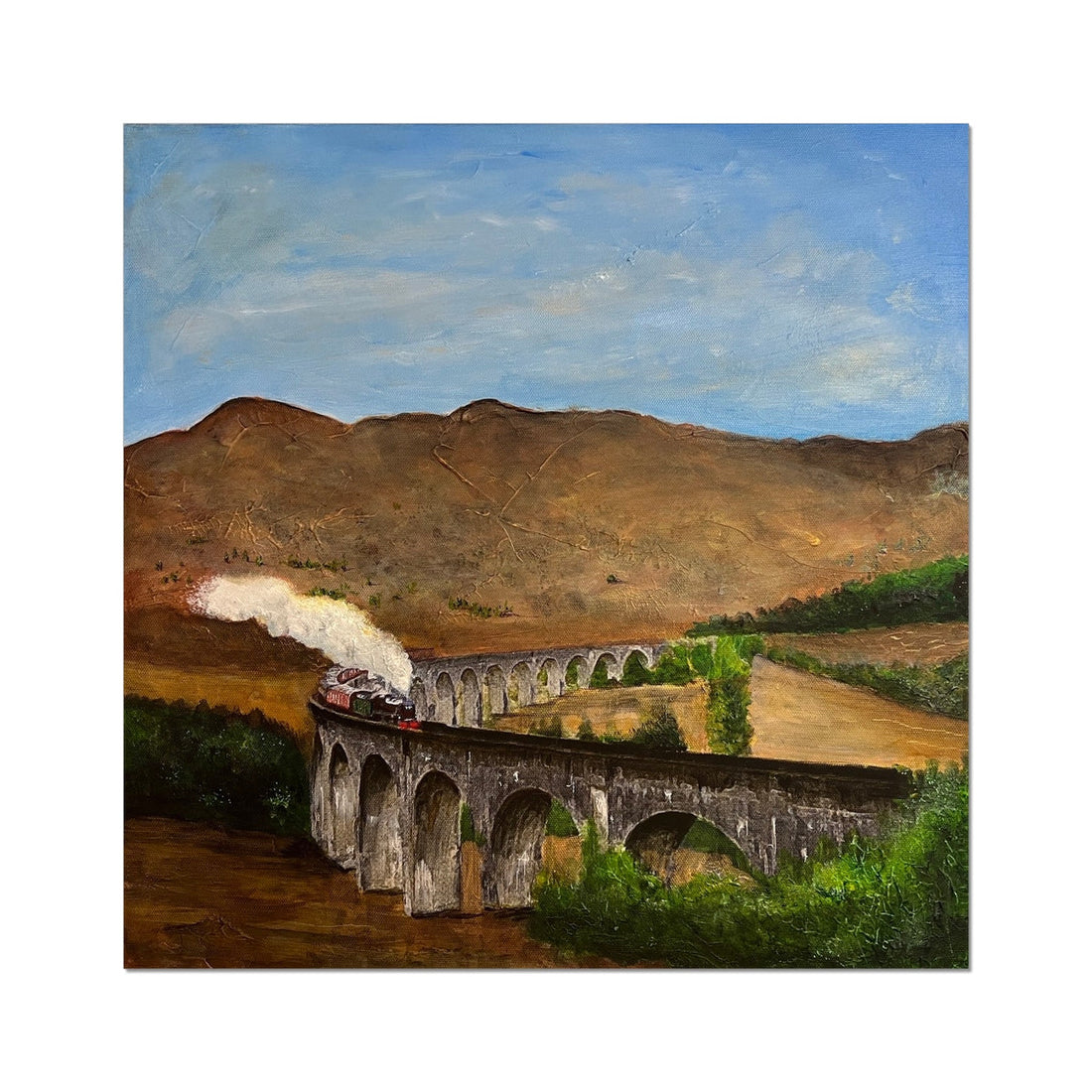 Glenfinnan Viaduct Prints | Scottish Highlands &amp; Lowlands Art Gallery | Paintings, Prints, Homeware and Art Gifts From Scotland By Scottish Artist Kevin Hunter