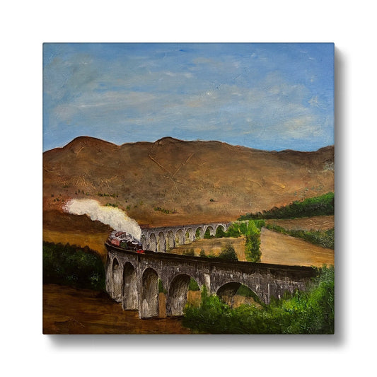 Glenfinnan Viaduct Eco Art Canvas Print Print | Scottish Art Gifts