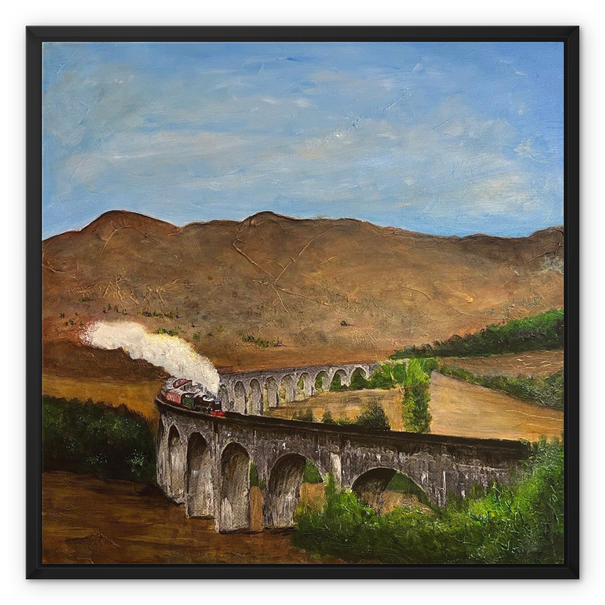 Glenfinnan Viaduct Painting | Framed Canvas Prints From Scotland