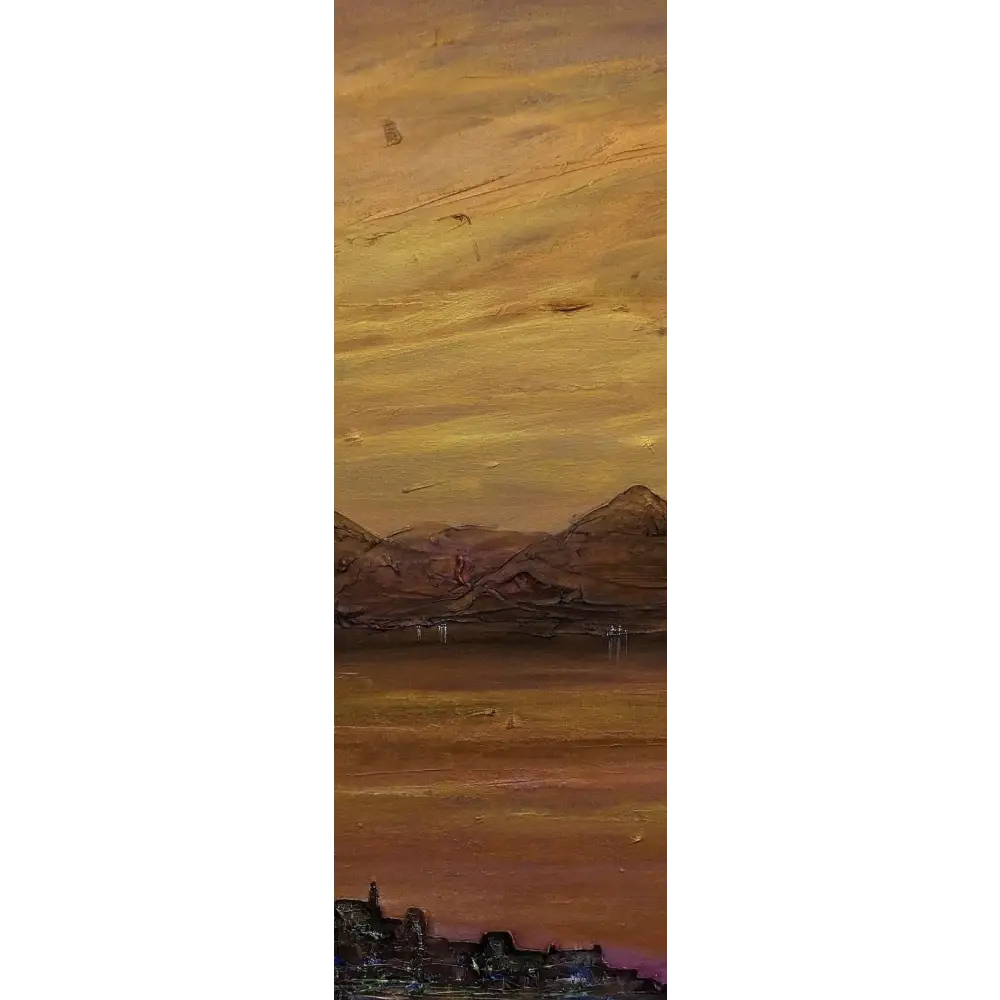 Gourock Autumn Dusk Triptych Canvas Landscape Wall Art