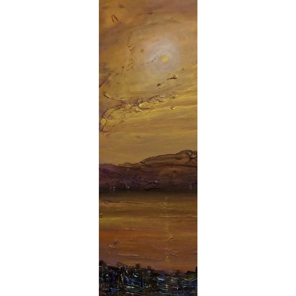 Gourock Autumn Dusk Triptych Canvas Landscape Wall Art