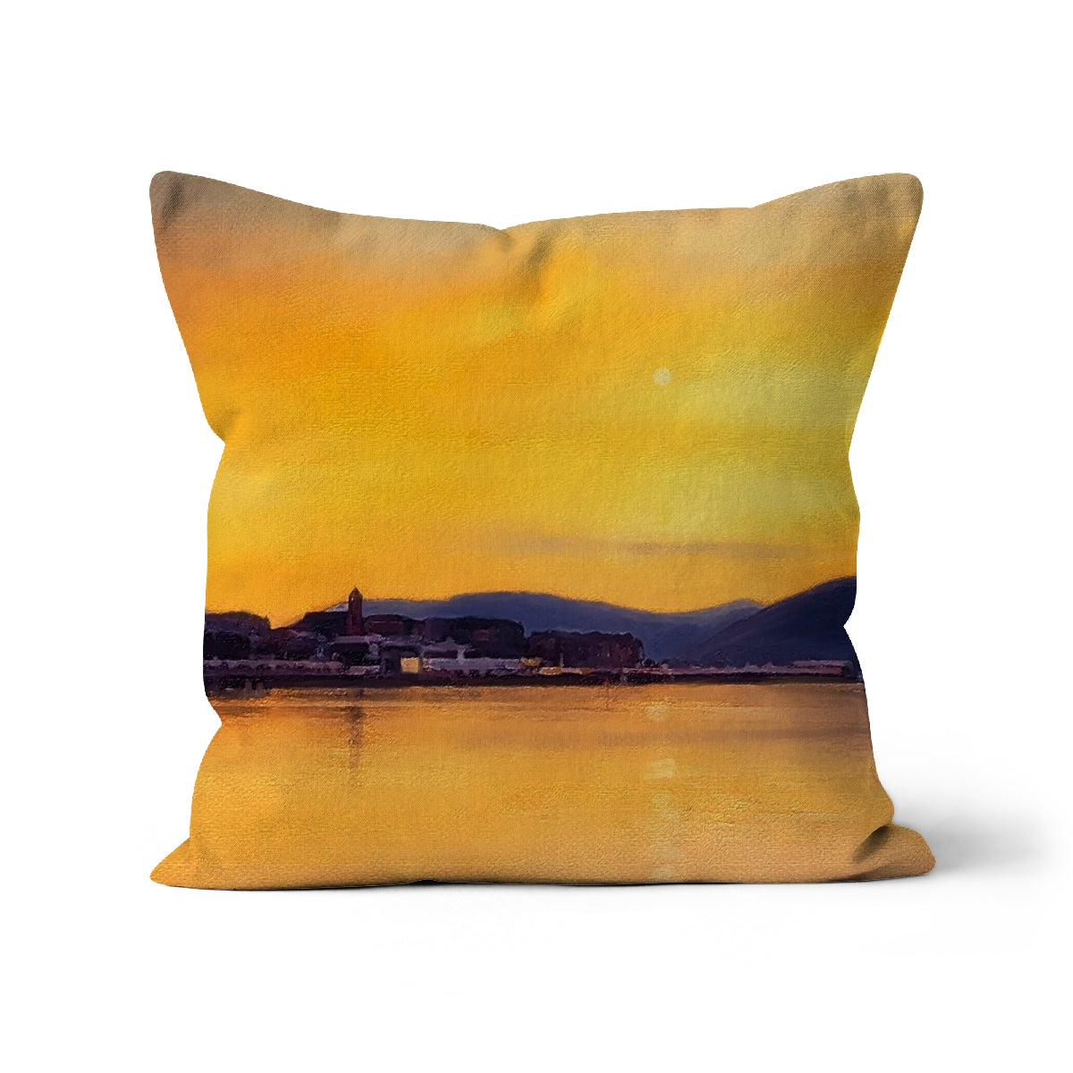 Gourock From Cardwell Bay Art Gifts Cushion | River Clyde Art Gallery | Paintings, Prints, Homeware and Art Gifts From Scotland By Scottish Artist Kevin Hunter