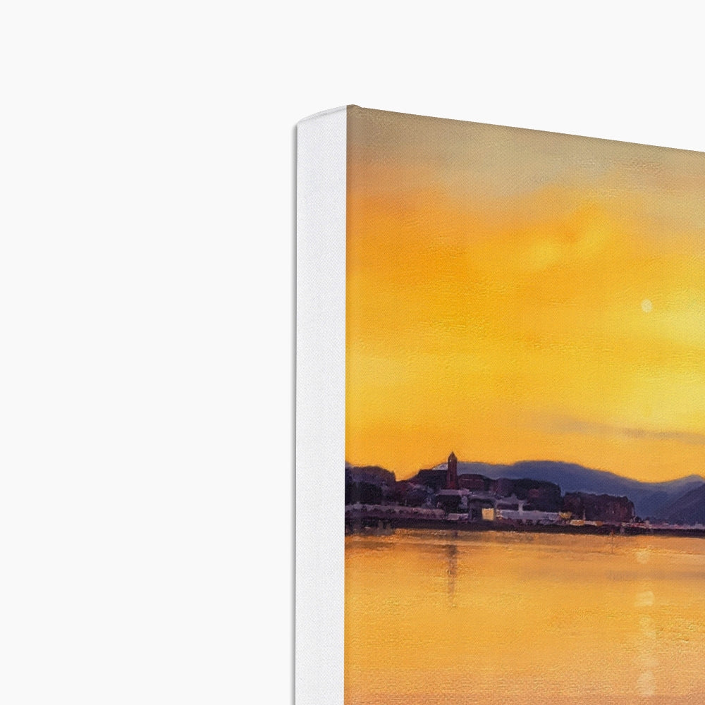 Gourock From Cardwell Bay Eco Art Canvas Print | Scottish Art Gifts