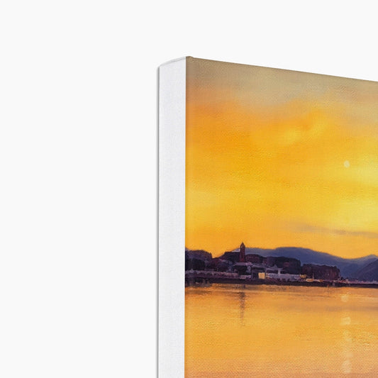 Gourock From Cardwell Bay Eco Art Canvas Print | Scottish Art Gifts