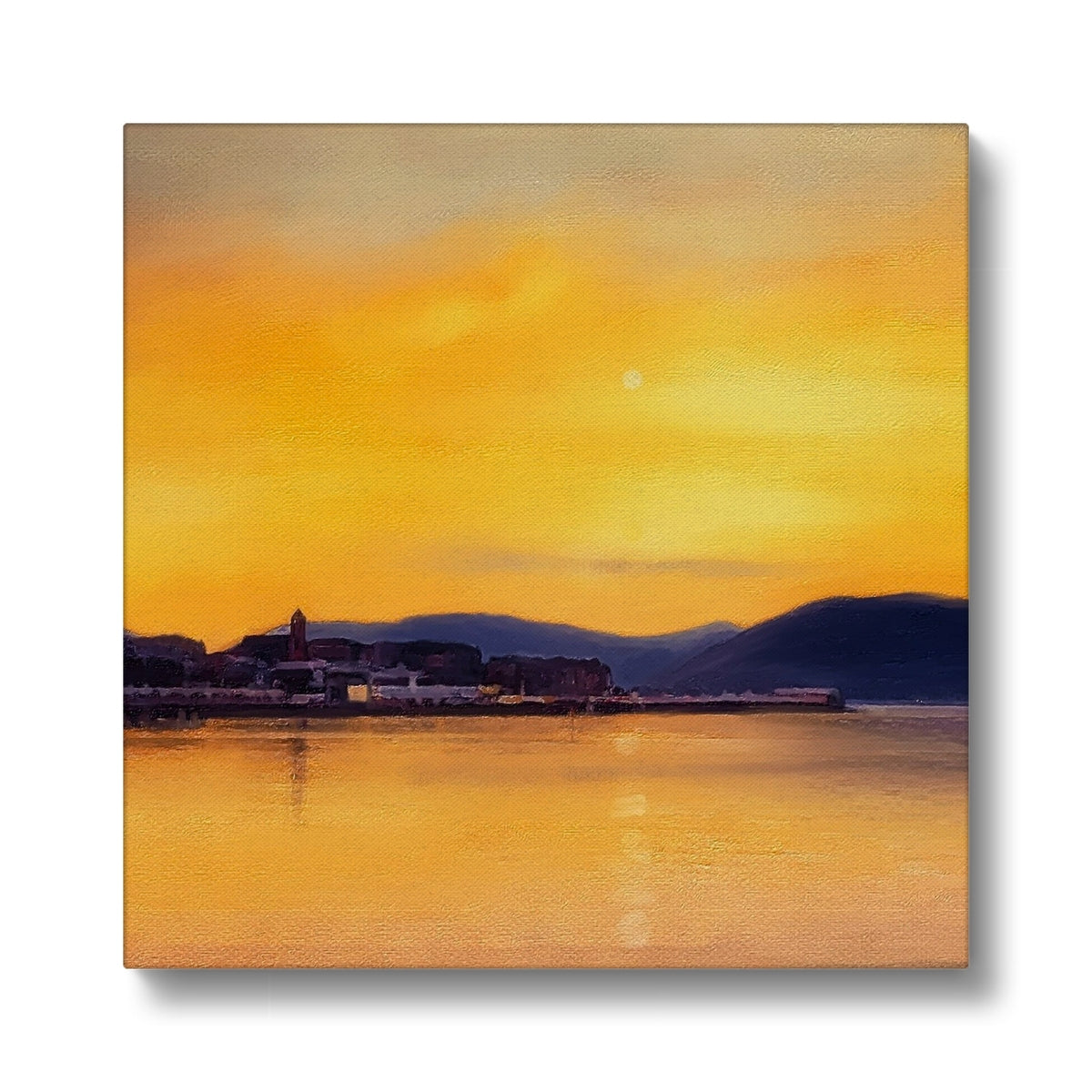 Gourock From Cardwell Bay Eco Art Canvas Print | Scottish Art Gifts