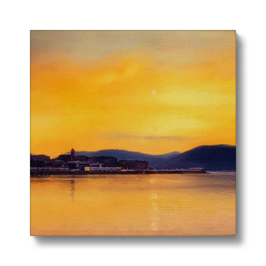 Gourock From Cardwell Bay Eco Art Canvas Print | Scottish Art Gifts
