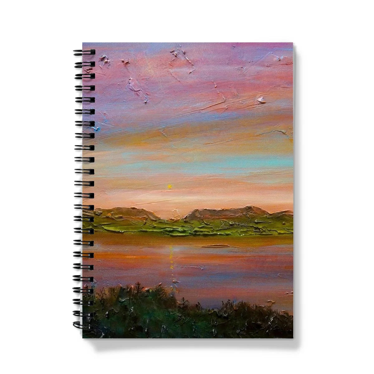 Gourock Golf Club Sunset Notebook - River Clyde Art Gallery Scotland Worldwide Shipping Scottish Prints