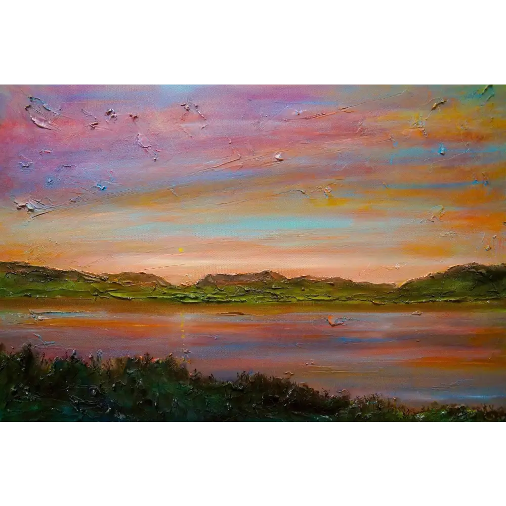 Gourock Golf Club Sunset Wall Art from River Clyde Collection