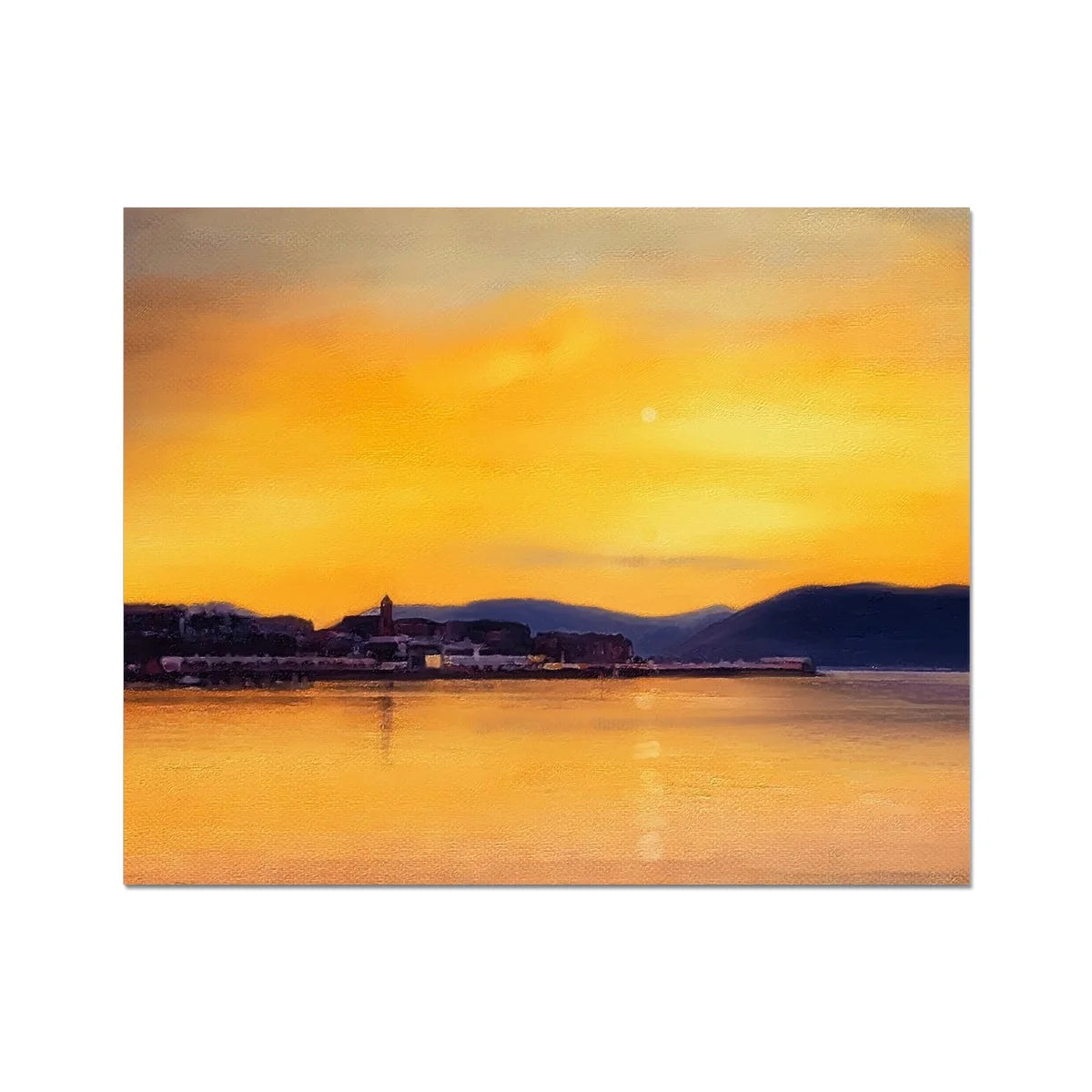 Gourock Sunset from Cardwell Bay Artist Proof Collector Print - River Clyde Art Gallery Scotland Worldwide Shipping Scottish Fine Prints