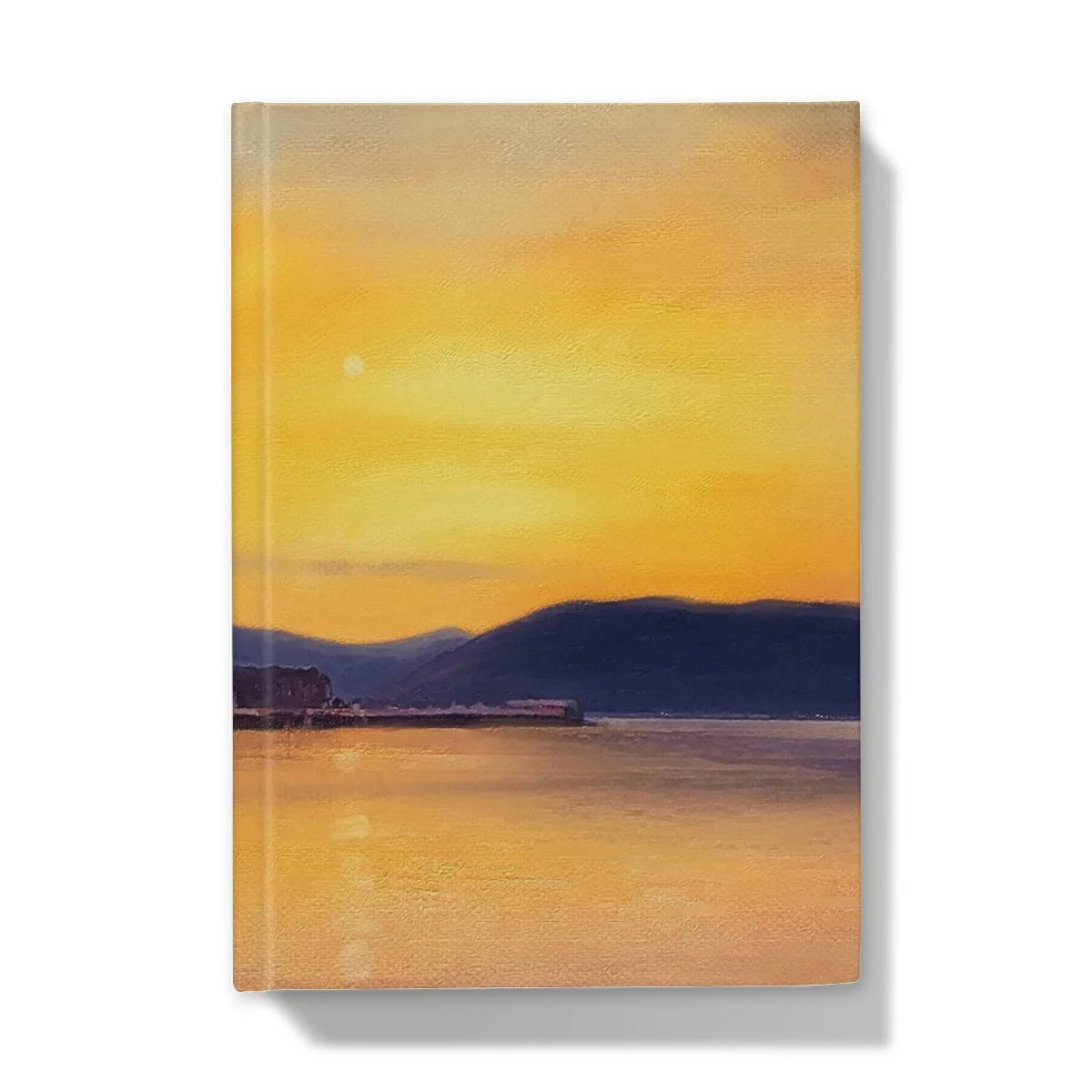 Gourock Sunset from Cardwell Bay Hardback Journal - River Clyde Art Gallery Scotland Worldwide Shipping Scottish Prints