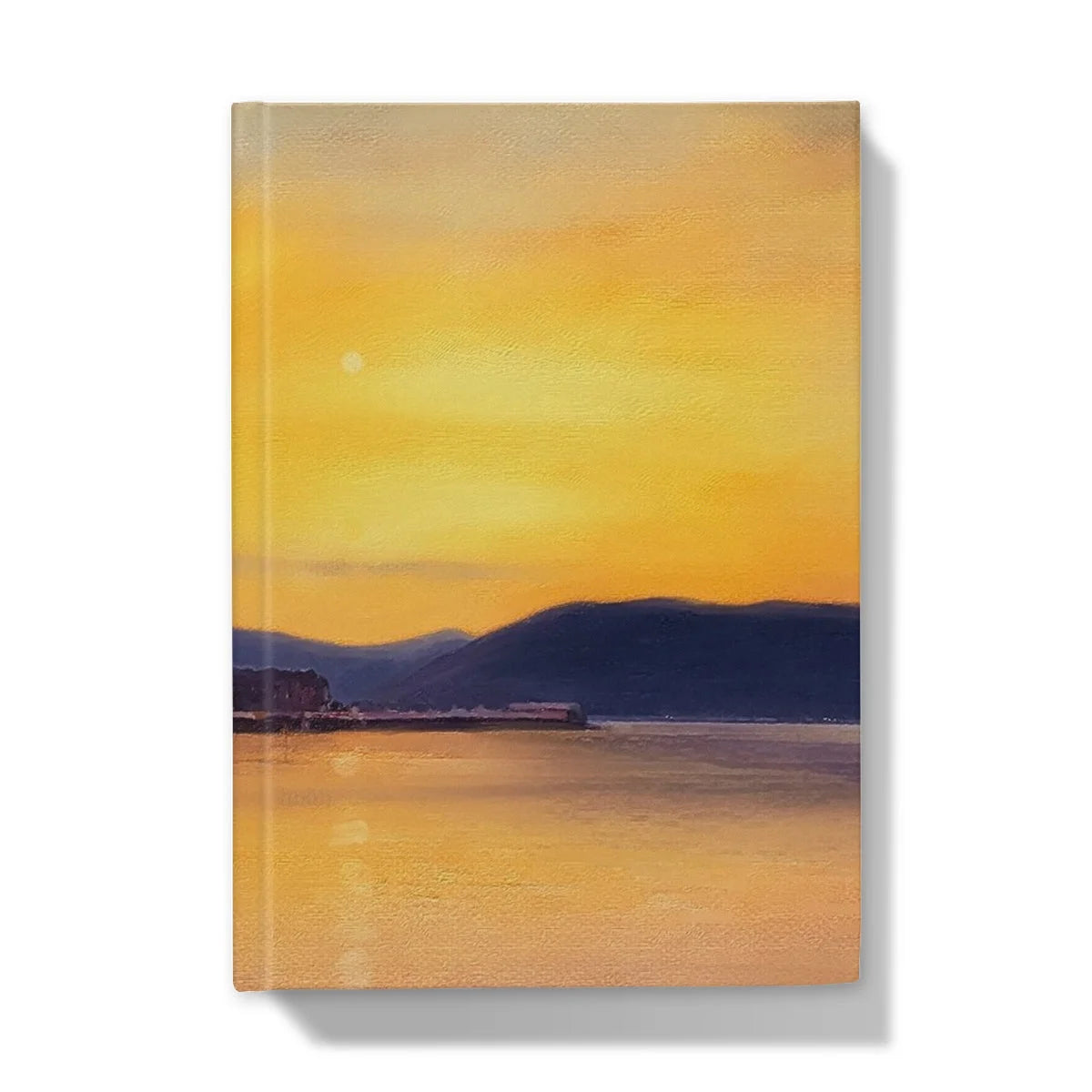 Gourock Sunset from Cardwell Bay Hardback Journal - River Clyde Art Gallery Scotland Worldwide Shipping Scottish Prints