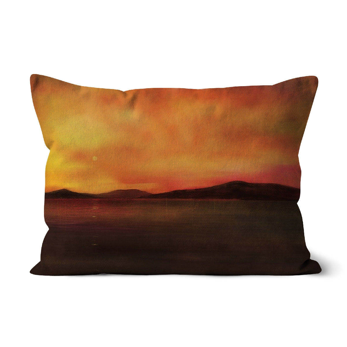 Harris Sunset Art Gifts Cushion | Hebridean Islands Art Gallery | Paintings, Prints, Homeware and Art Gifts From Scotland By Scottish Artist Kevin Hunter