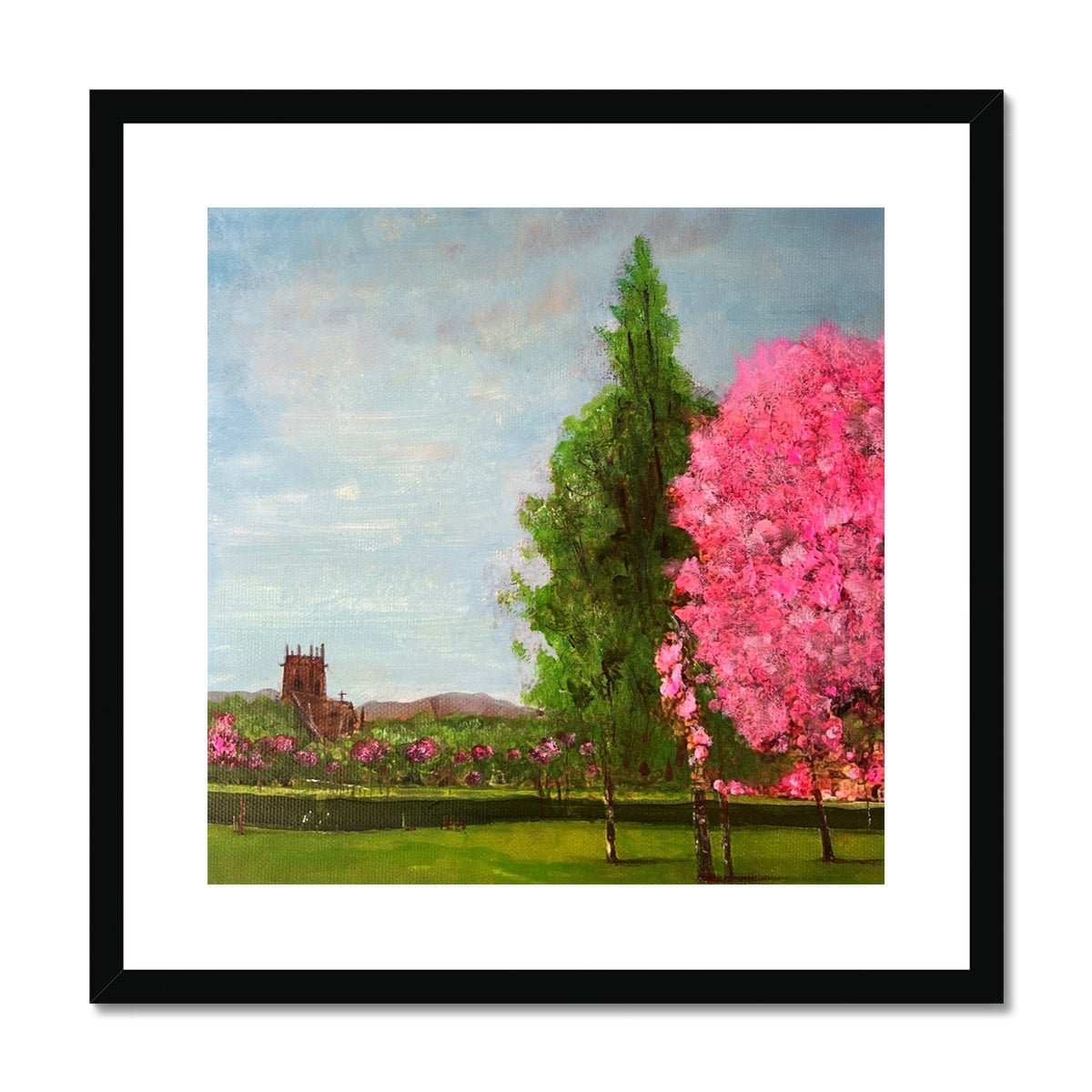 Harrison Park Edinburgh Painting | Framed & Mounted Prints From Scotland