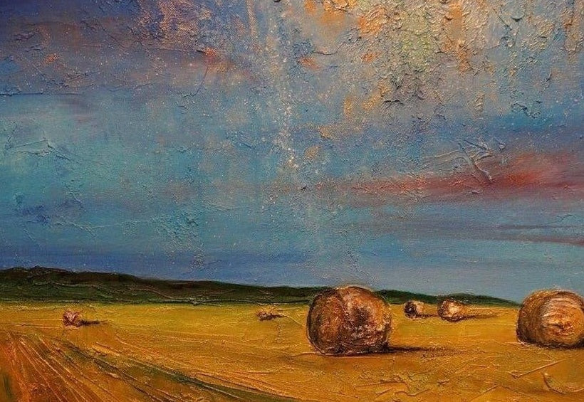 Hay Bales Art Prints from my Highlands & Lowlands Art Gallery Collection