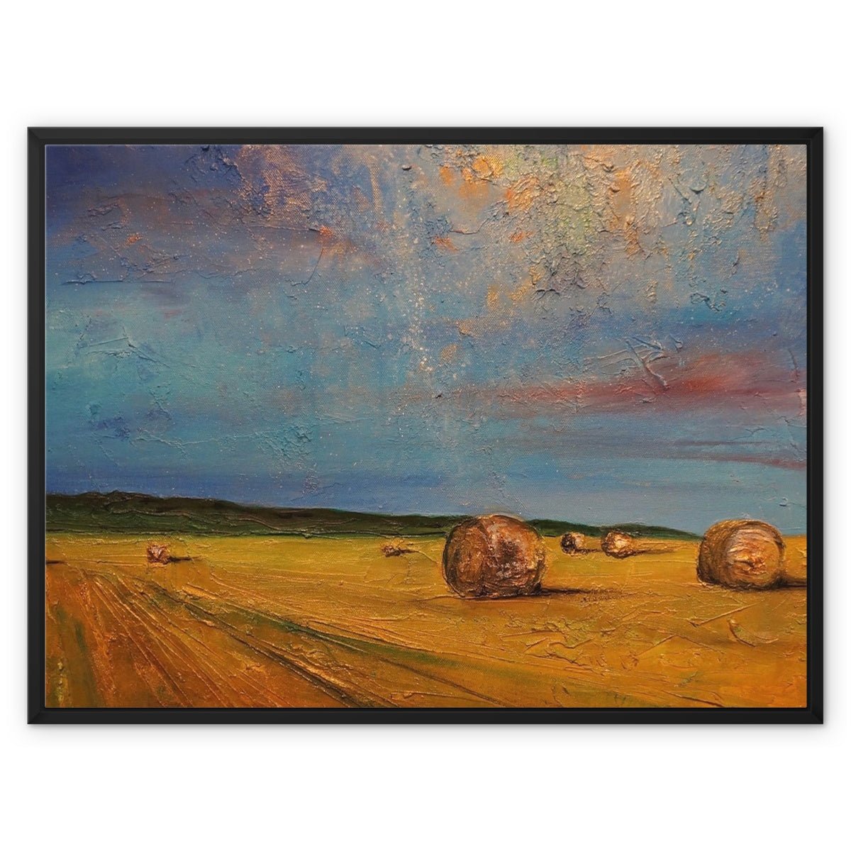 Hay Bales Painting | Framed Canvas Prints From Scotland