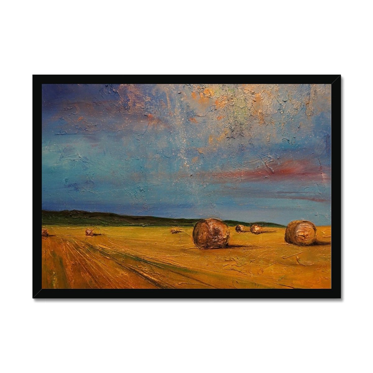 Hay Bales Painting | Framed Prints From Scotland