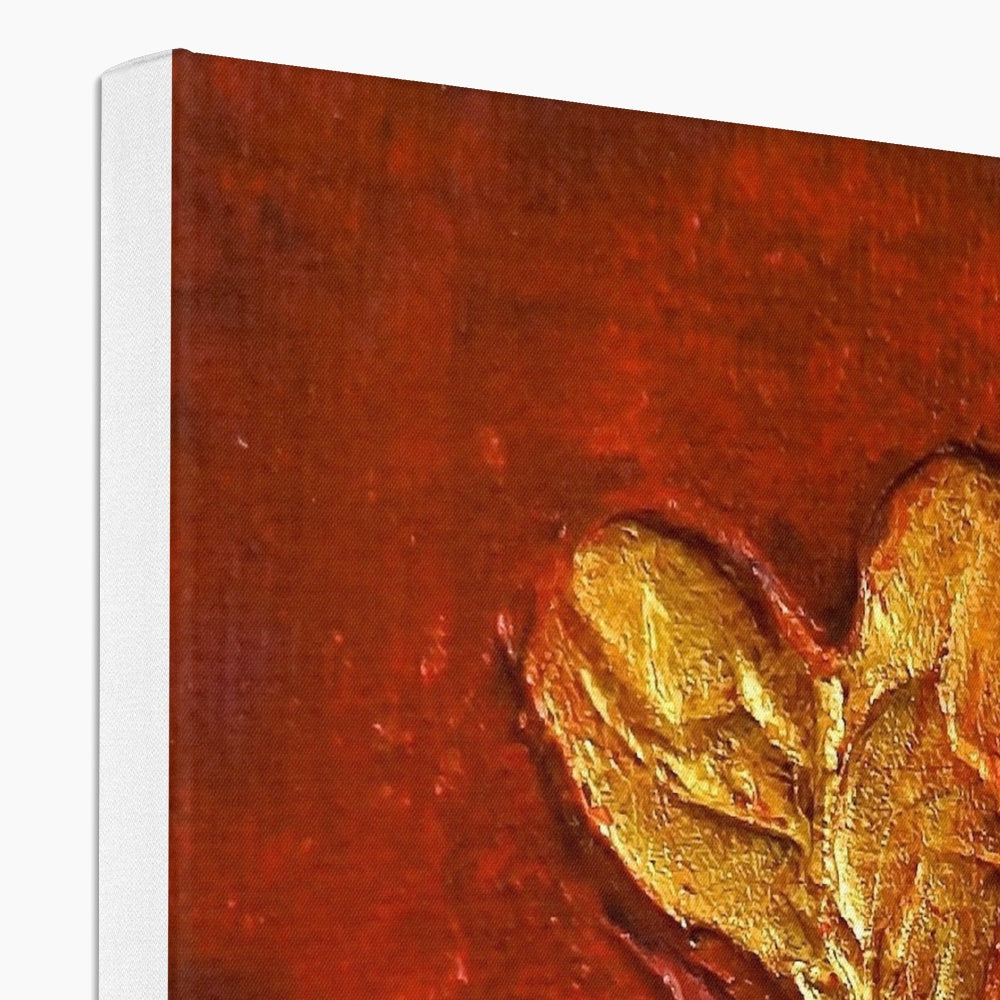 Hearts Abstract Painting | Canvas From Scotland