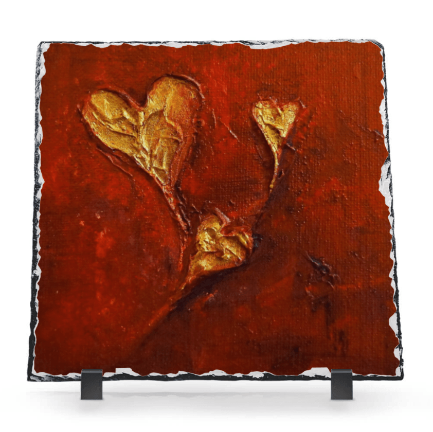 Hearts Slate | Scottish Art Gifts