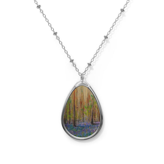 Highland Bluebells Art Necklace | Scottish Art Gifts