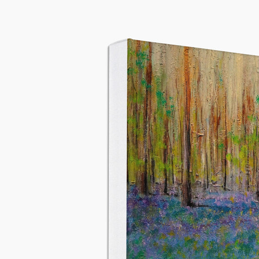 Highland Bluebells Eco Art Canvas Print | Scottish Art Gifts