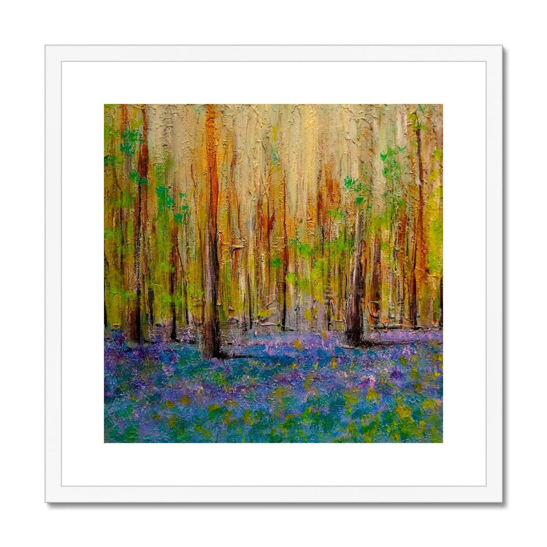 Highland Bluebells Painting | Framed &amp; Mounted Prints From Scotland