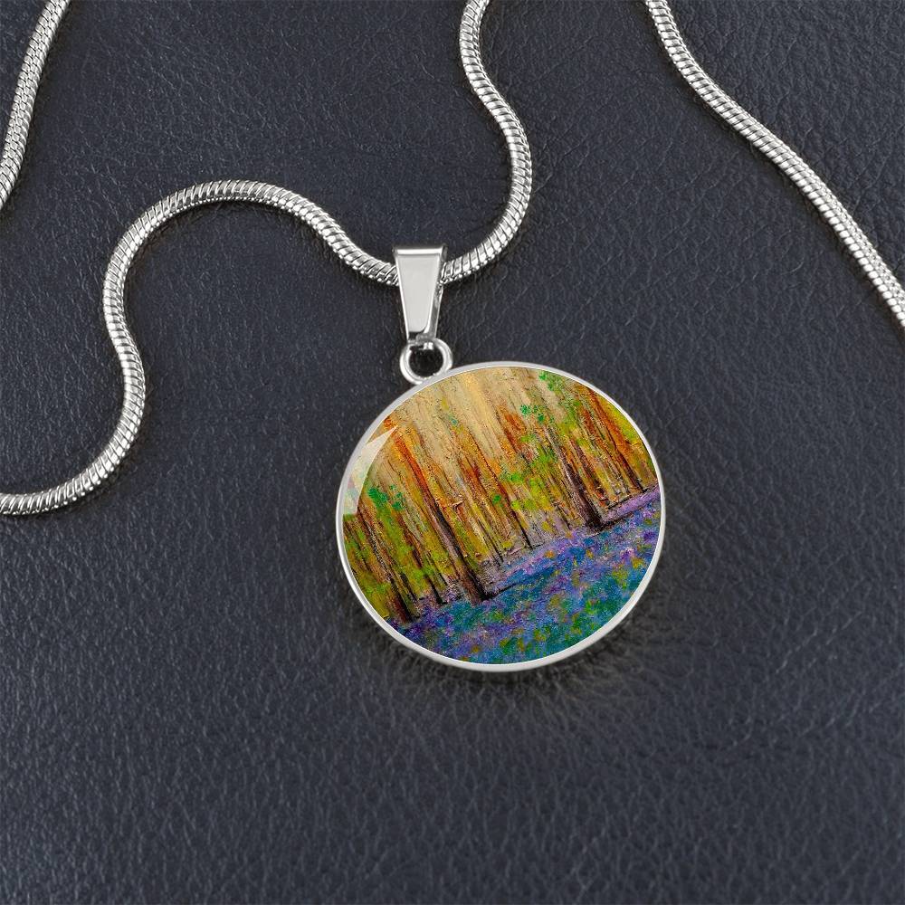 Highland Bluebells | Scottish Art Jewelry | Luxury Designer Necklace