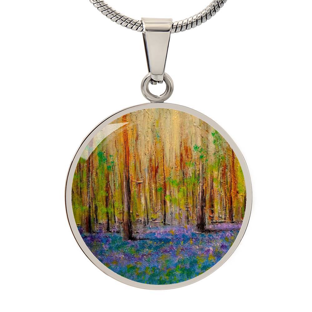 Highland Bluebells | Scottish Art Jewelry | Luxury Designer Necklace