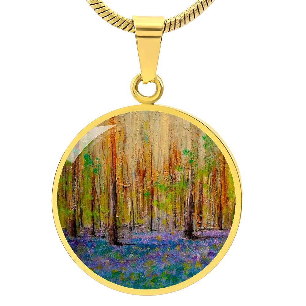 Highland Bluebells | Scottish Art Jewelry | Luxury Designer Necklace