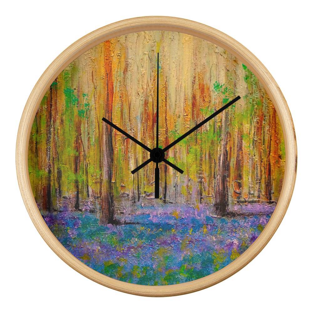 Highland Bluebells | Wall Art Clock | Scotland