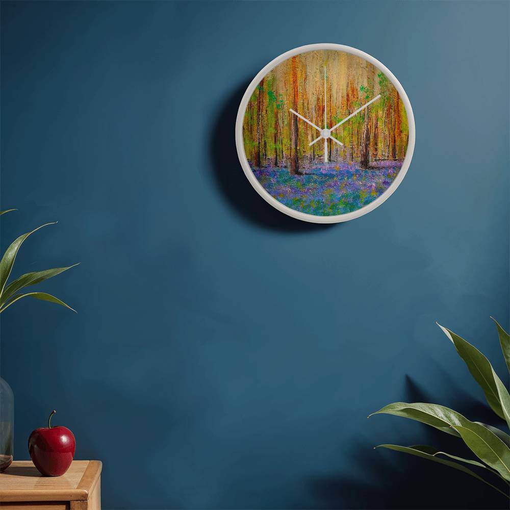 Highland Bluebells | Wall Art Clock | Scotland