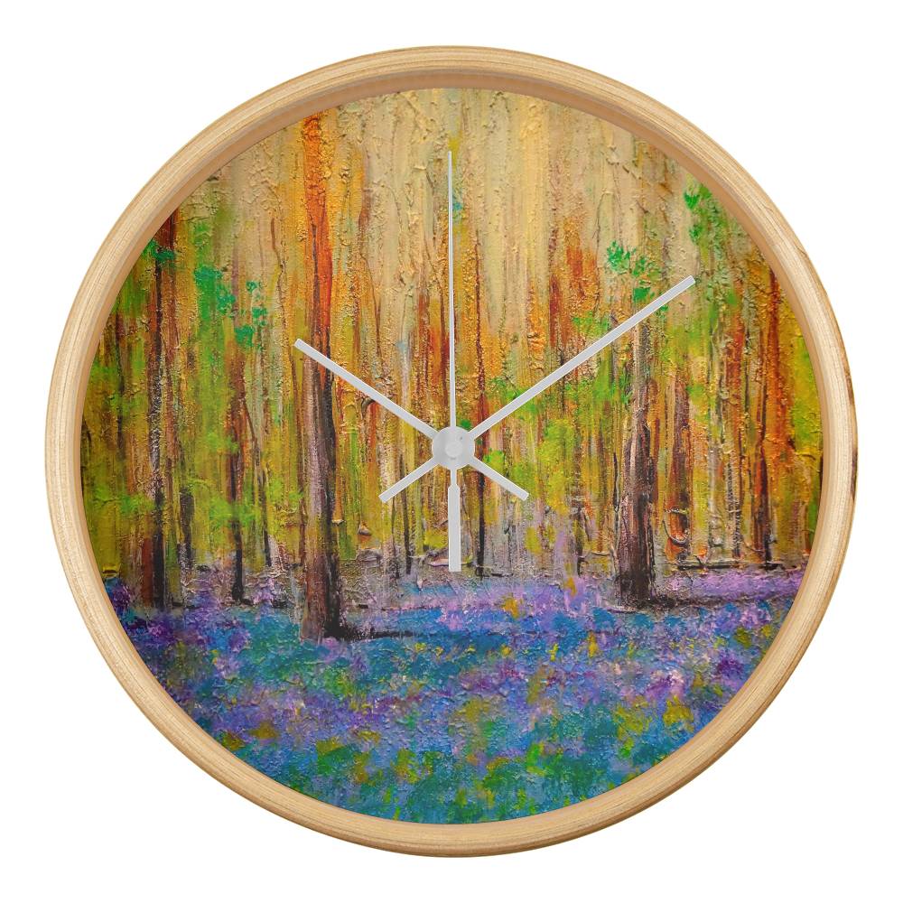 Highland Bluebells | Wall Art Clock | Scotland