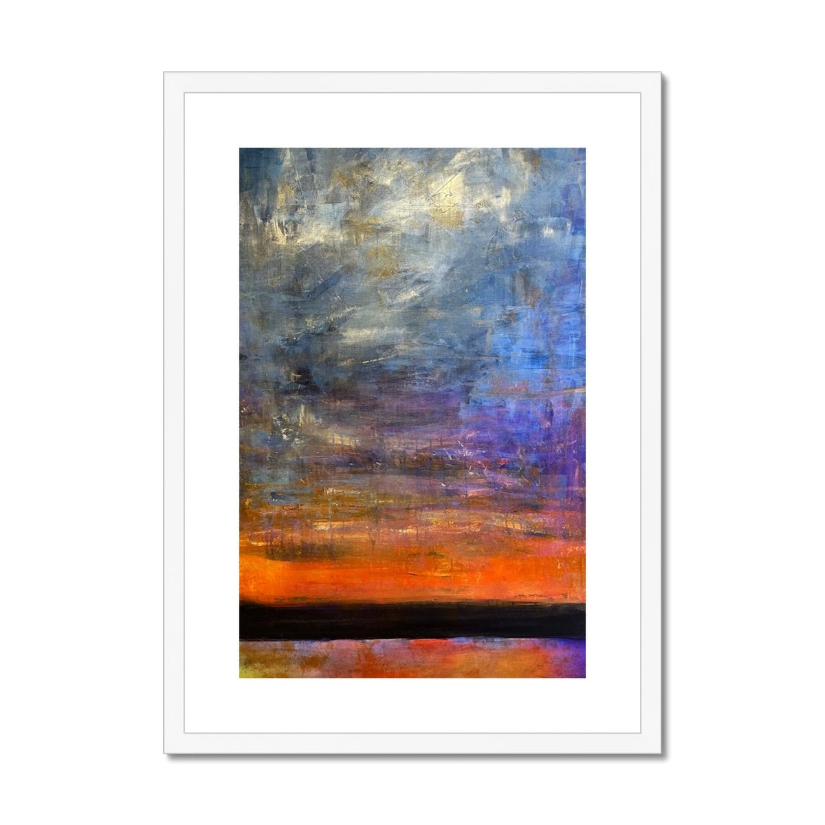 Horizon Dreams Abstract Painting | Framed &amp; Mounted Prints From Scotland