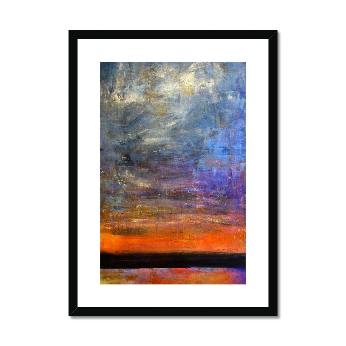 Horizon Dreams Abstract Painting | Framed & Mounted Prints From Scotland