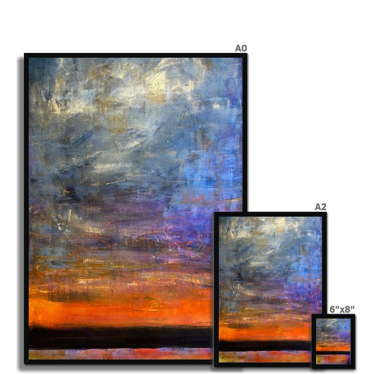 Horizon Dreams Abstract Painting | Framed Prints From Scotland