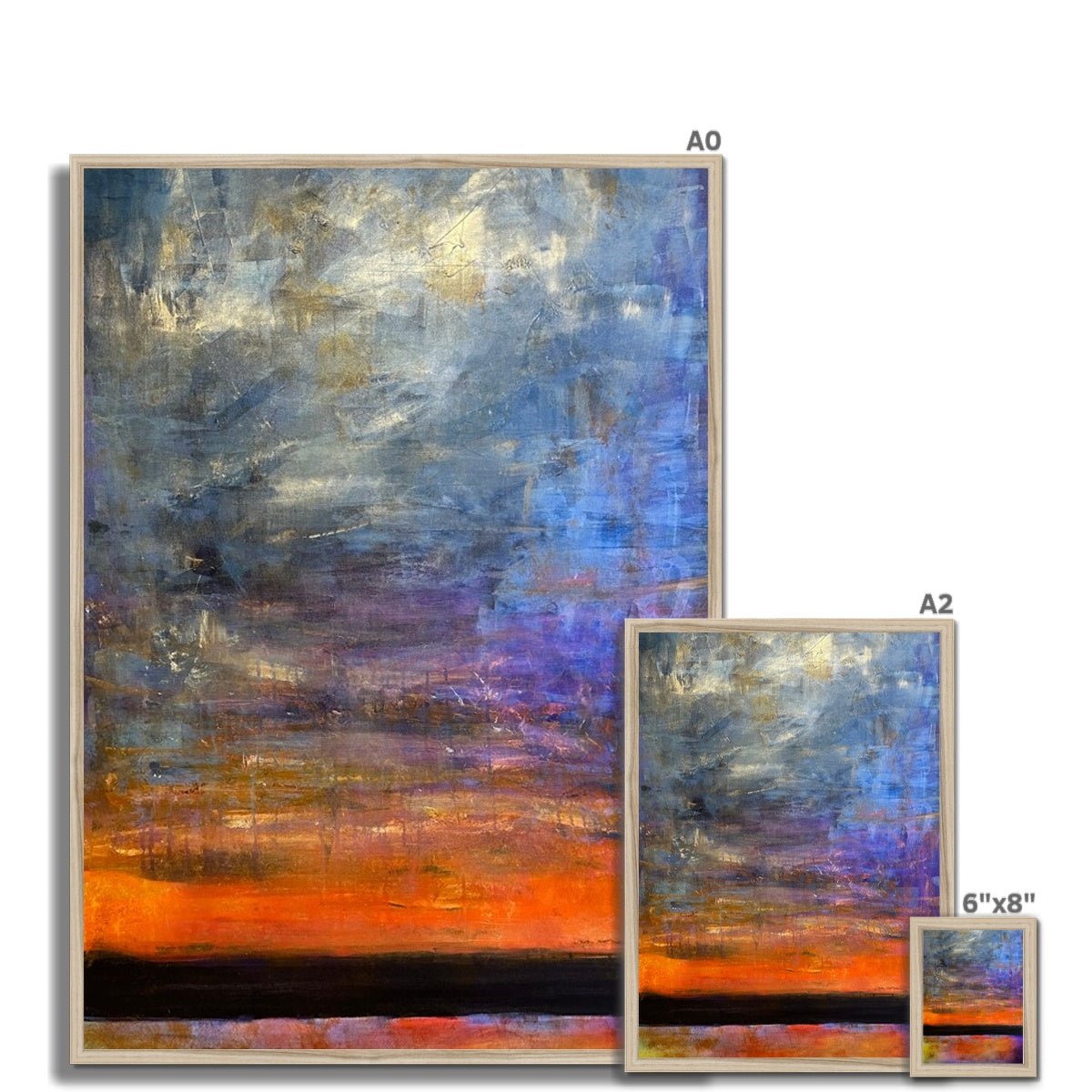 Horizon Dreams Abstract Painting | Framed Prints From Scotland