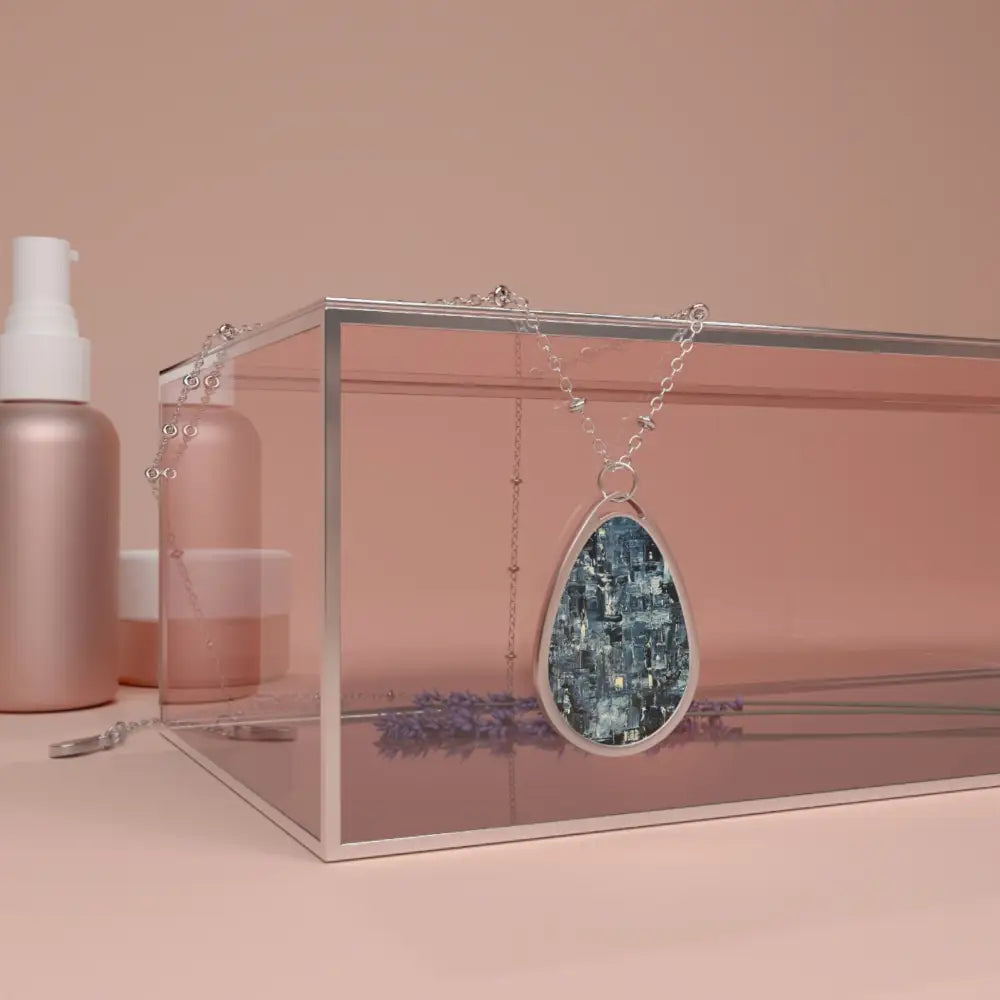 Ellipse Pendant Art Necklace Kevin Hunter Style