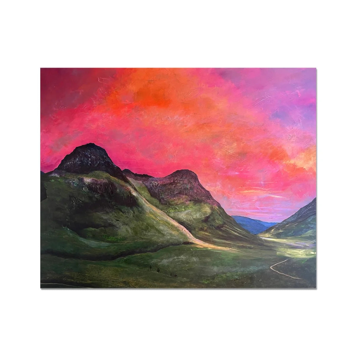 Into the Glencoe Dusk Artist Proof Collector Print - Art Gallery Scotland Worldwide Shipping Scottish Prints and Landscape Paintings