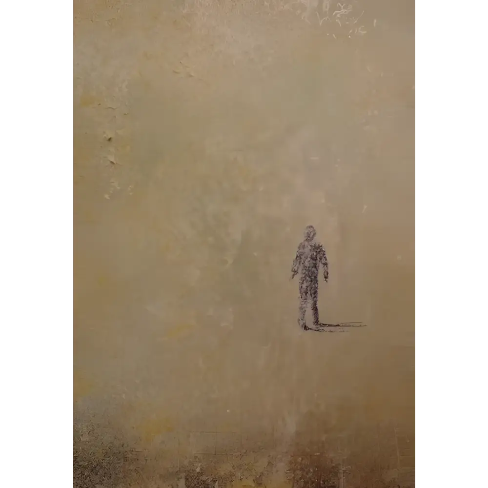 Abstract figure in muted tones from Munro Mist Art, a Scottish artist print showcasing mist art prints