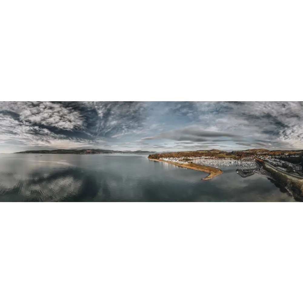 Inverkip Marina - Scottish Panoramic Art - River Clyde Gallery Scotland