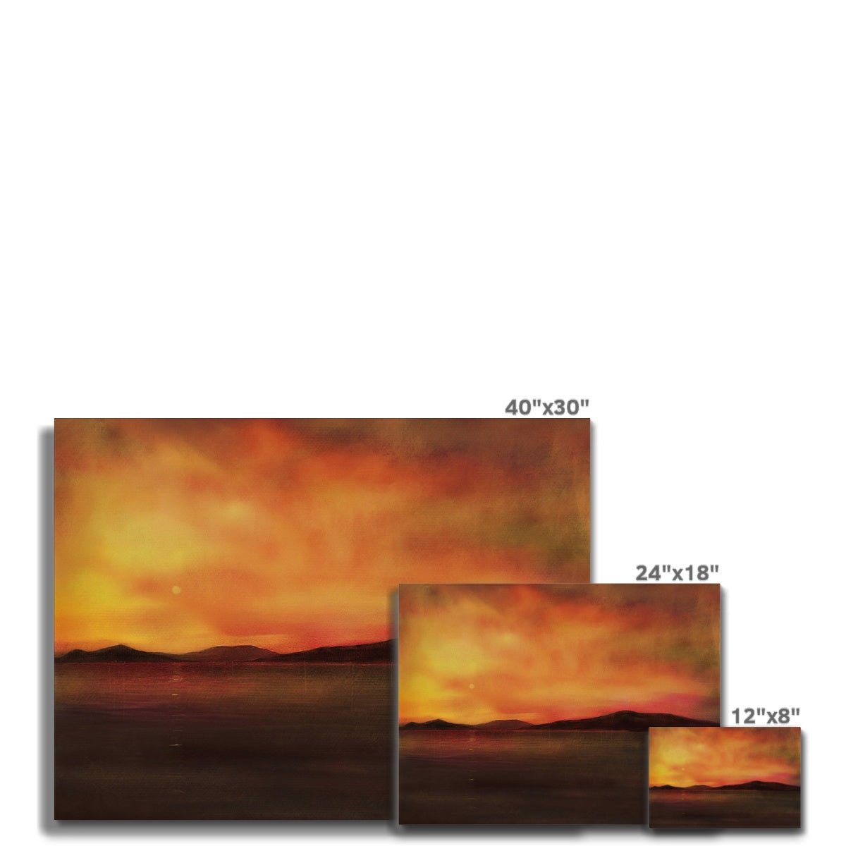 Isle Of Harris Sunset Canvas