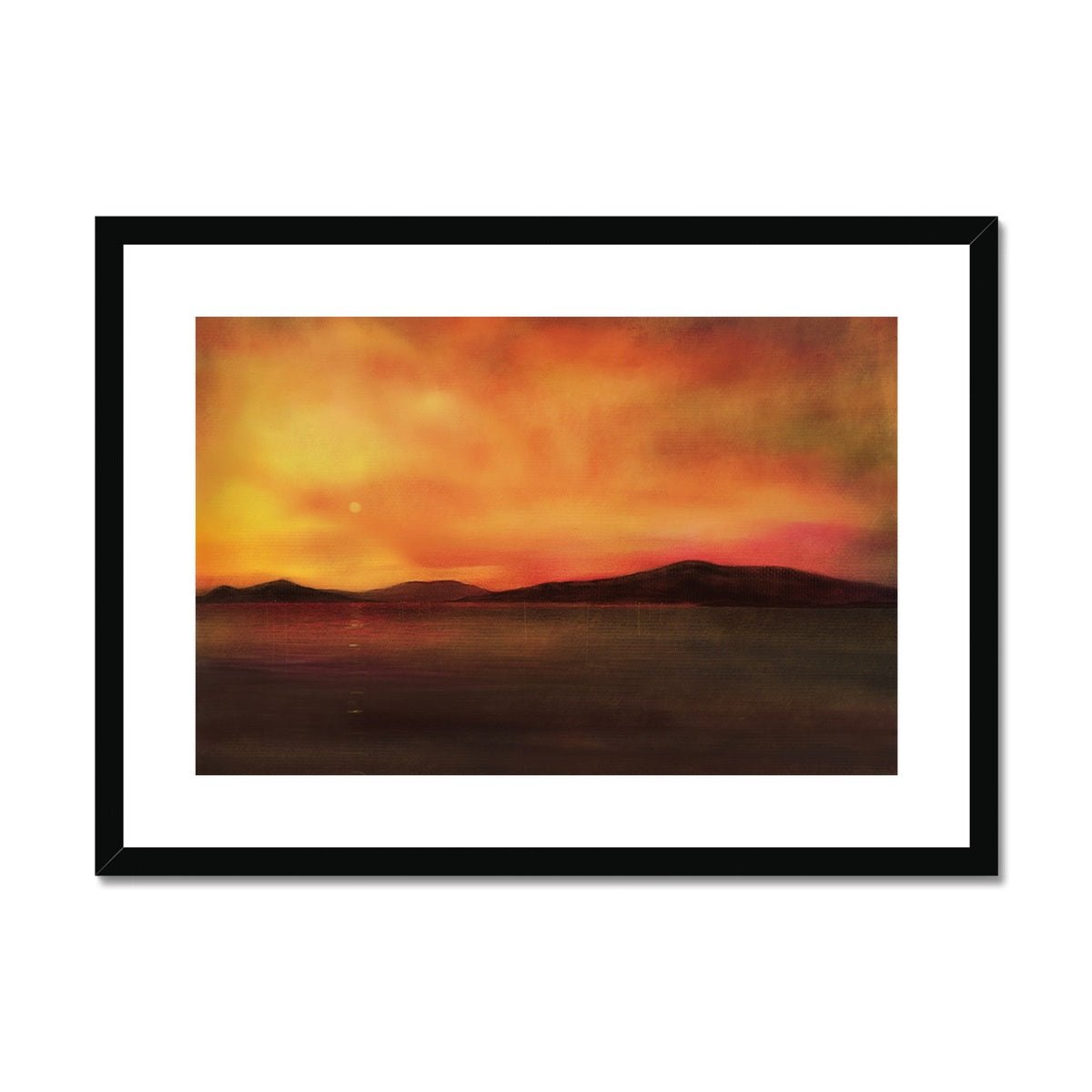 Isle Of Harris Sunset Painting | Framed & Mounted Prints From Scotland