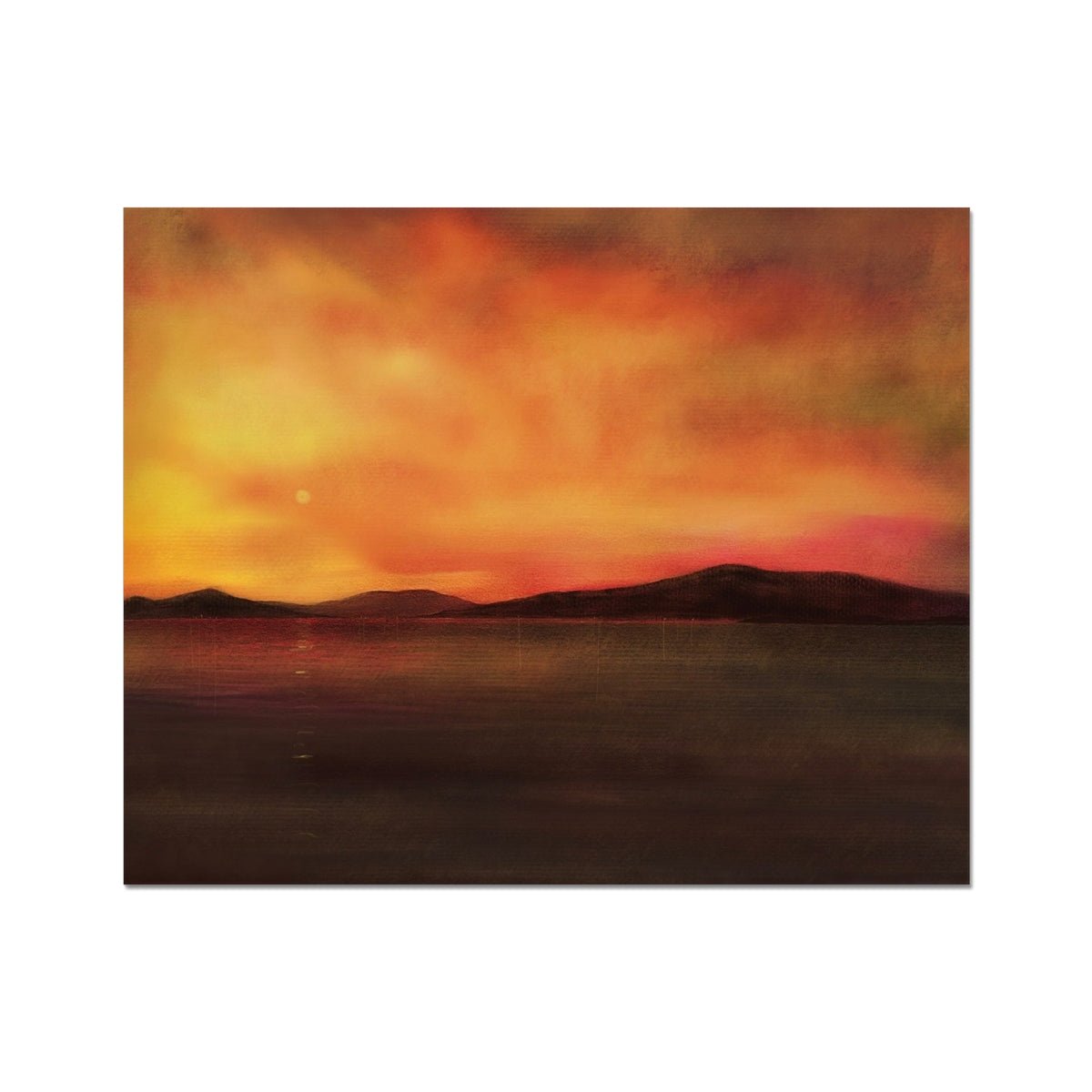 Isle Of Harris Sunset Painting | Artist Proof Collector Prints From Scotland-Artist Proof Collector Prints-Hebridean Islands Art Gallery-20"x16"-Paintings, Prints, Homeware, Art Gifts From Scotland By Scottish Artist Kevin Hunter